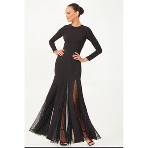 helsi tessa long sleeve appliqu a line maxi dress TESSA SUNSET YELLOW / L